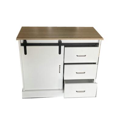 China Simple Modern Two Drawers Three Door Modern Cheap White Storage Cabinet for sale