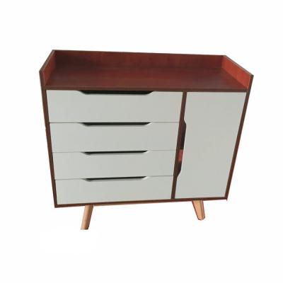 China Living Room Furniture Wooden And Steel Legs Foot Chest Of Solid Wood Drawers for sale