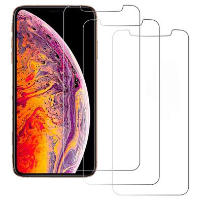 中国 2.5d 9h tempered glass screen 3d glass for iphone x xr xs 0.33mm mobile glass screen protector 販売のため