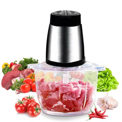 China Homemade Electric Multi Function 2/3L Glass Bowl 100% Copper Motor Mini Hotel Use Food Chopper for sale