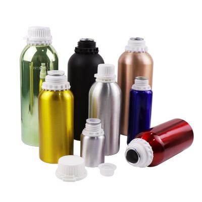 China Wholesale Different Shapes Eco-friendly Clear Colorful Luxury Decorative Dropper Empty Essential Oil Aluminum Bottles For Sale for sale