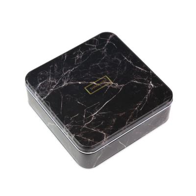 China Wholesale Custom Eco-friendly and Recyclable Rectangle Black Tin Box Gift Candy Packaging Metal Box Tinplate Box for sale