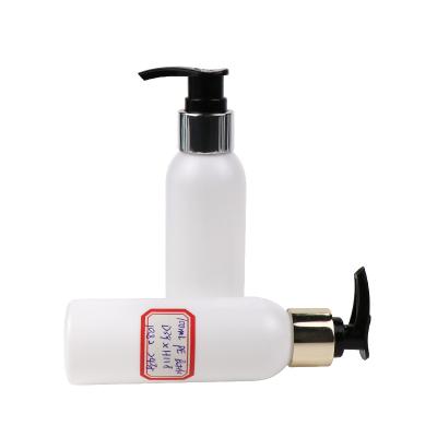 China Custom Logo Personal Care 60ml 100ml 160ml 200ml Empty PE Body Cosmetic Plastic Lotion Bottle With Pump for sale