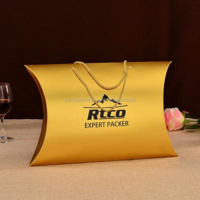 China Recyclable Custom Hair Extension Pillow Box Paper Packaging for sale