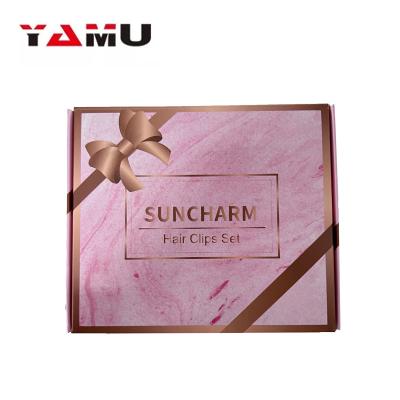 China Recyclable Hair Paper Box For Hair Extensions Shipping Gift Box for sale