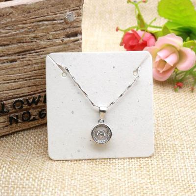 China Simple Modern Plastic Yiwu Earring And Necklace Card Jewelry Label Custom Paper Card for sale