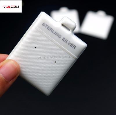 China Anti Counterfeit Custom Earring Blast Display Pads White Stud Post for sale