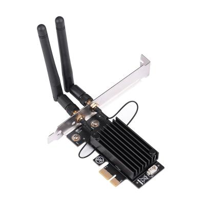 China IOCREST 2974Mbps Wifi6 Desktop PC AX200 2.4G/5Ghz 802.11ac/ax BT 5.0 PCIe Wifi Adapter Desktop Dual Band Wireless Card for sale