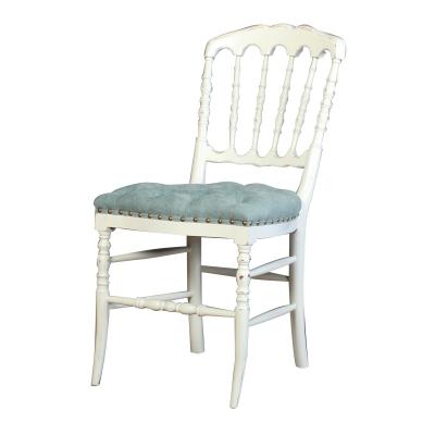 China Napoleon Chair Manufacturer French Wedding Dining Chairs White for sale