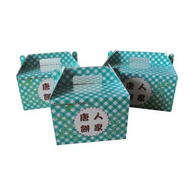 China Handmade High Quality Luxury Dessert Boxes Recyclable Paper Cake And Bakery Boxes With Handle for sale