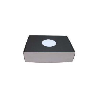 China Handmade Cheap Custom Paper Packaging Corrugated Box Manufacturing Black Shipping Boxes For Mailing for sale