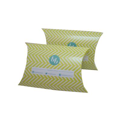 China Recyclable High Quality Custom Paper Packaging Cartons Folding Pillow Boxes For Sale for sale