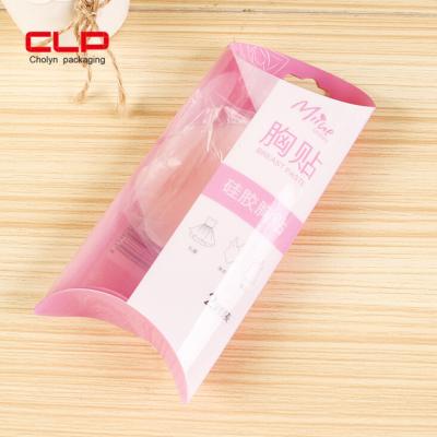 China Recycled Materials Clear Box PET Breast Paste Clothing Clear Type PVC PP Pillow Packing Box Plastic Packing Box for sale