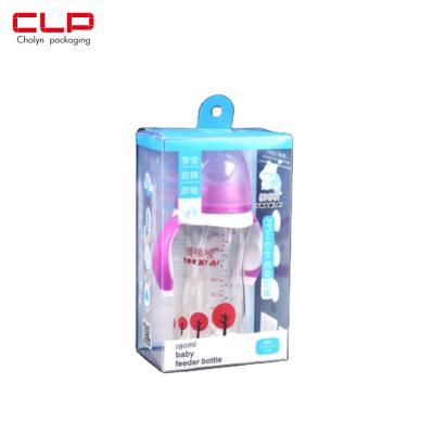 China Recycled Materials CLP PVC Plastic Packaging Box With Customized Printing For Milk Baby Bottle for sale