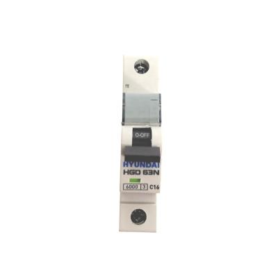 China Protect mcb miniature circuit breaker HGD 63N from overload and short circuit circuit breaker for sale