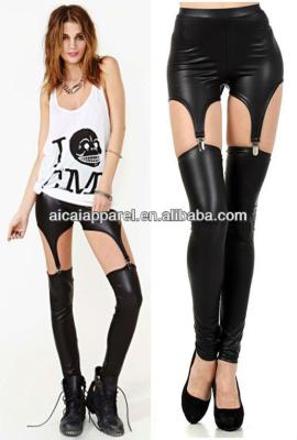 China 2013 Fashion Antibacterial Wholesale Women Leather Garter Leggings for sale