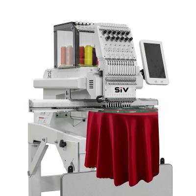 China Garment shops single head computerzied embroidery machine computer embroidery machine for t-shirt cap for sale