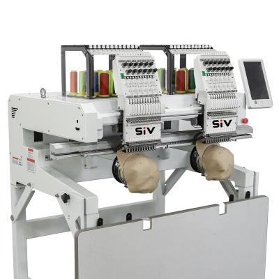 China Garment Shops Automated Wholesale Double Heads Embroidery Machine Hat Embroidery Machines for sale