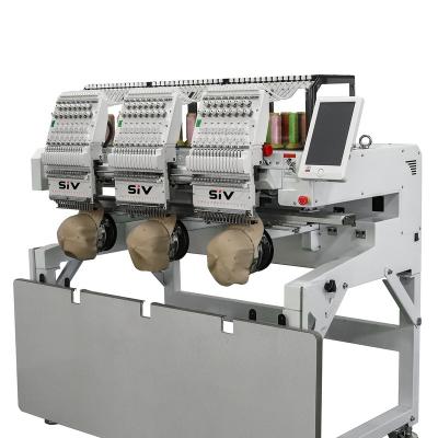 China Garment Shops SIV Three Heads Automated Embroidery Machine 3 Heads Hot Selling Hat Embroidery Machine for sale