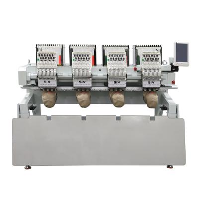 China Garment Shops SIV Computerized Embroidery Machine 4 Head High Speed ​​Automatic Embroidery Machine For Hats T-shirt for sale