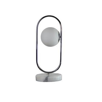 China Modern Competitive Price Decorative Bathroom Desk Light Reading Glass Ball Table Lamp for sale