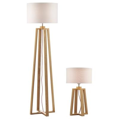 China New Manufacture Modern Design Hotel Studio Wood Decorative Floor Lamp for sale