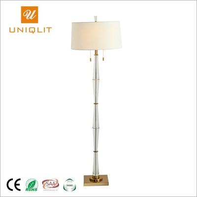 China Creative Modern Modern E27 60W Crystal Simple Decoration Hotel LED Floor Light for sale