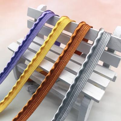 China 9mm durable 22 colors in stock piping cord ricrac ribbon trims for sale