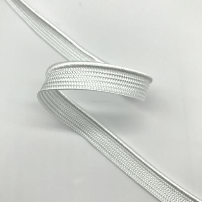 China Shiny White Viable Binding Garment Decorative Piping Rope Strap Viable 9mm for sale