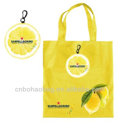 China Folding Bag High Quality Fashion Shopper Polyester Folding Bag Recycle Nylon Tote Bag for sale