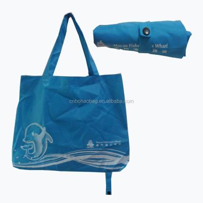 China 2022 Polyester Handled Nylon Collapsible Shopping Bag for sale