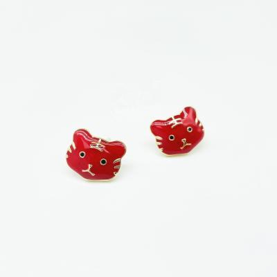 China Custom Cartoon Tiger Stud Earring Cute Animal Fashion Jewelry TRENDY Custom Earrings for sale