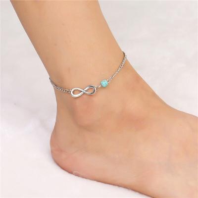 China 2022 FASHIONABLE Pearl Anklet 925 Chain Bracelet Gold Jewelry Angel Number Sex Anklet Silver Pearl for sale