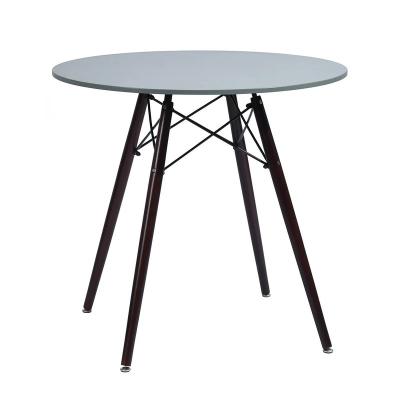 China Nordic High Quality Modern Metal Top Frame MDF Side Table Dining Table Wood Dining Furniture for sale