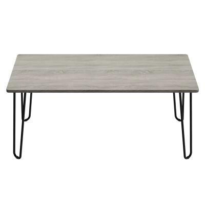 China Modern Design Modern Living Room Furniture Metal Table Center Frame Rectangle Modern Wood Coffee Table For Home for sale