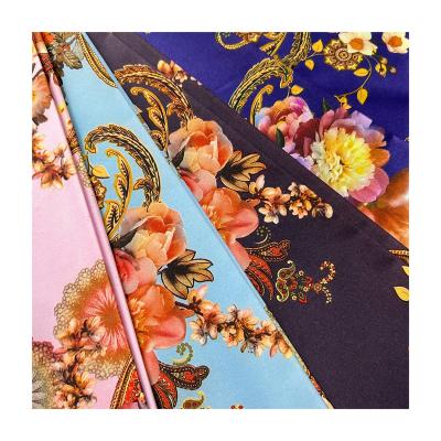 China Memory four way stretch printed fabric in keqiao China supplier custom Digital printed spandex printed fabric for sale