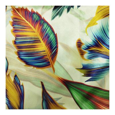 China Hot selling 100% digital printed memory polyester silk satin pleat printing fabric for clothing for sale