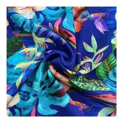 China Wholesale Anti Pill Rayon Printing Flowers 100% Digital Print Rayon Poplin Fabric Custom Suppliers For Women Dress for sale