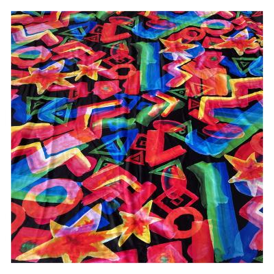 China Hot sale colorful stretch fabric 82%nylon 18% spandex swimwear swimming digital printed fabric for swimwear for sale