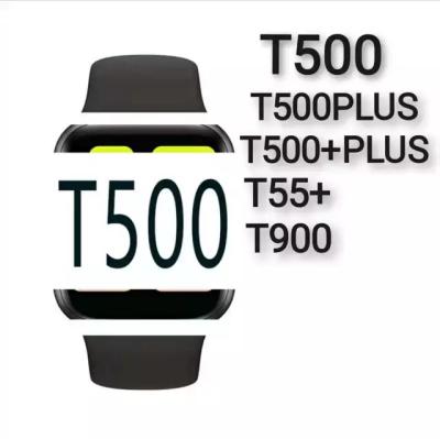 China APP control 2021 t500+ smartwatch t500 plus Rate Fitness Tracker t500 full screen smart watch heart strap smartwatch t500 for sale