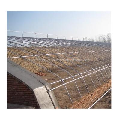 China Stable Structure Hot Galvanized Steel Pipe Passive Solar Greenhouse For Vegetables for sale