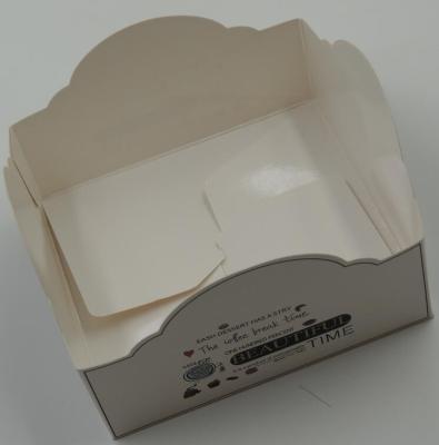 China Recycled Materials Laminated Greaseproof Paperboard Take Out Food Box For Cookie for sale