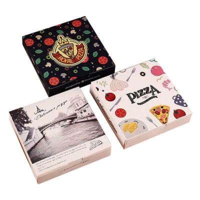 China Recyclable Wholesale Custom Folding Packaging Paper Box Pizza Box For Dessert Baking Packaging for sale