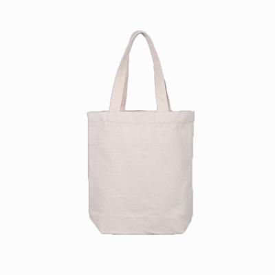 China Eco-friendly custom printed logo plain lady travel shoulder beach cotton canvas shopping bag for women for sale