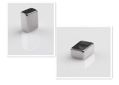 China Gold / Ni Coated Neodymium Block Magnets Used In Speakers / Motor Grey Color for sale