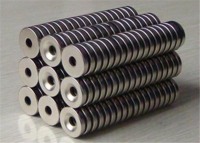 China Super Strong Neodymium Ring Magnets With High - End Silver Coating VDA6.3 for sale