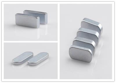 China Motors Silver Super Strong Flat Block Neodymium Magnets With Iron / Boron for sale