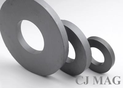 China Ring shape permanent magnet ceramic ferrite magnets ROHS REACH ISO9001 for sale