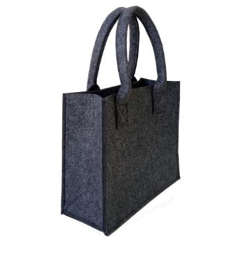 China Factory Price High Quality Reusable Foldable Women's Felt Bags Shopping Bags Eco Friendly Tote Bags for sale