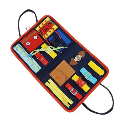 China Multi-function Board Base Toy Eco-friendly Material Hot Selling First Education Education Felt Toddler Busy Board for sale